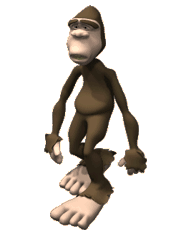 Gif animé Bigfoot marche